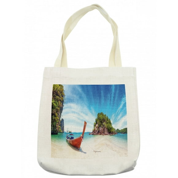 Thailand Tropics Sea Boat Tote Bag Purse Handbag For Women Girls Thailand Tropics Sea Boat Tote Bag Purse Handbag For Women Girls
